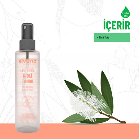 Siveno %100 Doğal Nioli Suyu Kötü Koku Önleyici Arındırıcı Ferahlatıcı Hassas Bölge Toniği 150 ml