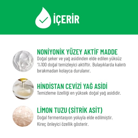 Siveno %100 Doğal Bulaşık Makinesi Jeli Kireç Önleyici & Temizleyici Limon Tuzu, Noniyonik Aktif 400 ml