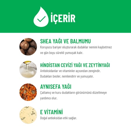 Siveno %100 Doğal Dudak Koruyucu Çilek Bitkisel Lipbalm Dudak Kremi Nemlendirici Parlatıcı Onarıcı 6 G