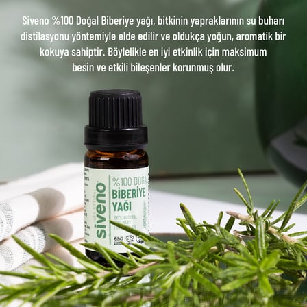 Siveno %100 Doğal Biberiye Uçucu Yağı 10 ml