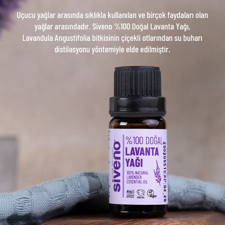 Siveno %100 Doğal Lavanta Uçucu Yağı 10 ml