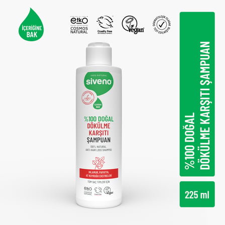 Siveno  Şampuan 7 Değerli Bitki Yoğun Besleyici Ve Dolgunlaştırıcı Dökülme Karşıtı 225 Ml