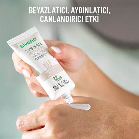 Siveno %100 Doğal Yüz Kremi Beyazlatıcı Anti-blemis Aydınlatıcı Canlandırıcı etkili 30 ml