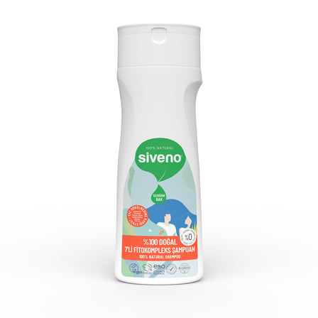 Siveno %100 Doğal Fitokompleks Şampuan 7 Değerli Bitki Yoğun Dökülme Karşıtı Dolgunlaştırıcı 300 ml
