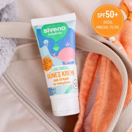 Siveno Bebek Gunes Kremi Leke Karsiti Nemlendirici Bitkisel Vegan Spf 50+ Uva Uvb 50 Ml