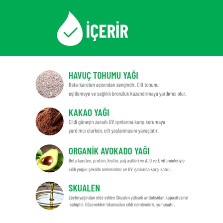 Siveno %100 Doğal Bronzlaştırıcı Yağ Organik Avokado Yağı Nemlendirici Yoğun Bronzlaştırıcı 50 ml