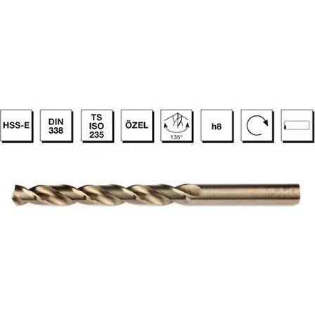 Mte Matkap Ucu Altın 13Mm