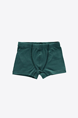 Erkek Çocuk Siyah Gri Füme 3 Lü Paket Pamuk Elastan Boxer 209