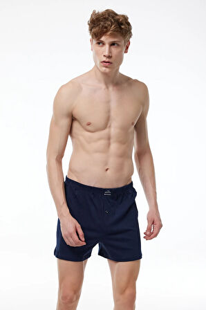 Erkek Gri Geniş Kalıp Büyük Beden Boxer %100 Pamuk Battal Boy Mb24 4xl/5xl/6xl/7xl