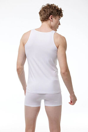 Erkek Siyah Kare Yaka Modal Atlet 026