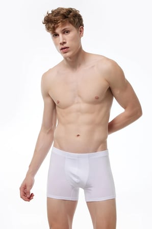 Görünmez Boxer Erkek Ten Rengi 3 Lü Paket Likralı Modal Iç Göstermeyen Boxer Mb58