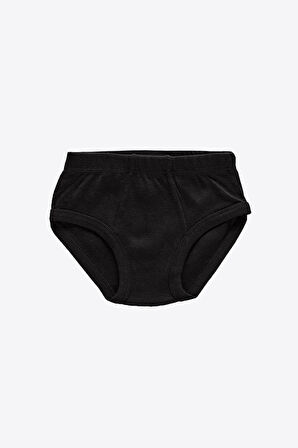 Erkek Çocuk Beyaz 12 Li Paket %100 Pamuk Ribana Slip Külot 203-e