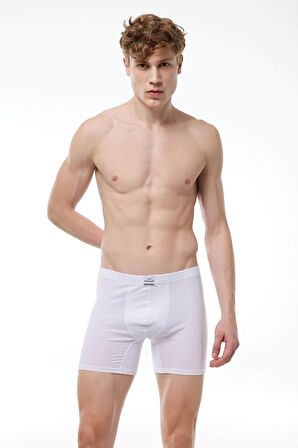 Malabadi 073 - 2' Li Paket Erkek Likralı %95 Pamuk Uzun Boxer