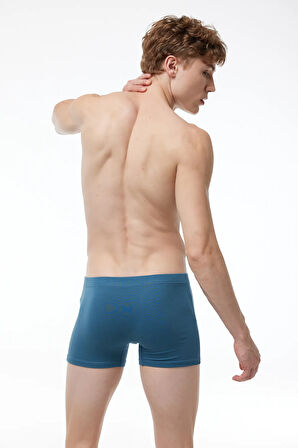Erkek Desenli 2 li Pamuk Elastan Boxer 074