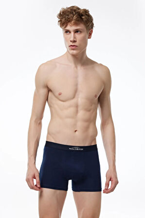 Erkek Gri 2 Li Pamuk Elastan Boxer 075