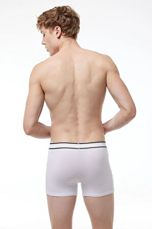 Erkek Gri 2 Li Pamuk Elastan Boxer 075