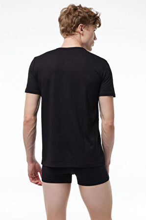 Erkek Beyaz Düğmeli Yaz Serinliği T-shirt 083