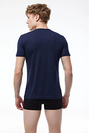 Erkek Beyaz Düğmeli Yaz Serinliği T-shirt 083