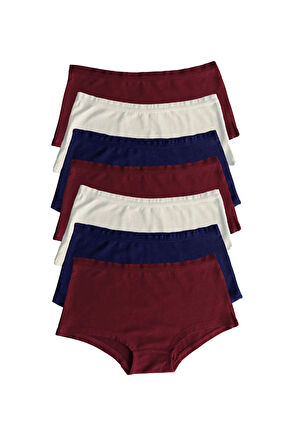 Kadın Karışık Renk 7 Li Paket Geniş Kenarlı Iz Yapmayan Modal Külot 7m1906