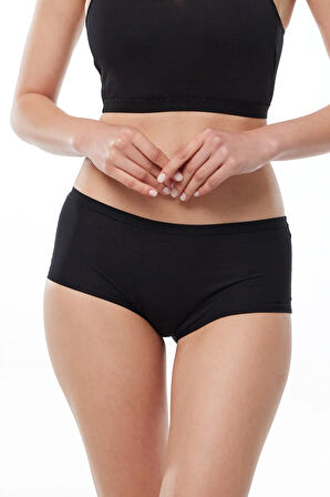 Kadın Karışık Renk 7 Li Paket Geniş Kenarlı Iz Yapmayan Modal Külot 7m1906