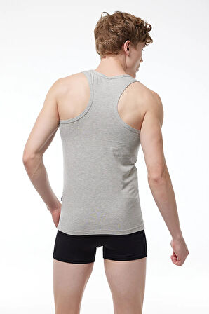 Erkek Beyaz 2 Li Paket Pamuk Elastan Rambo Sporcu Atleti 094