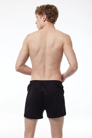 Erkek Gri 3 Lü Paket Geniş Kalıp Büyük Beden Boxer %100 Pamuk Battal Boy 3m024