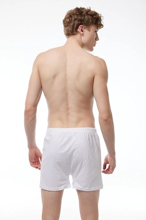 Erkek Gri 3 Lü Paket Geniş Kalıp Büyük Beden Boxer %100 Pamuk Battal Boy 3m024