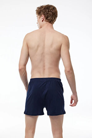Erkek Gri 3 Lü Paket Geniş Kalıp Büyük Beden Boxer %100 Pamuk Battal Boy 3m024