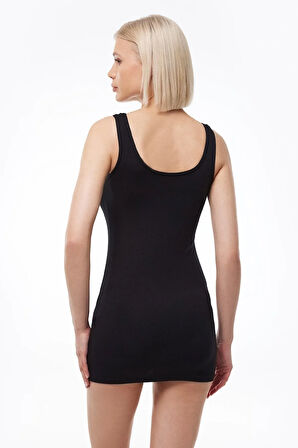 Kadın Siyah Modal Uzun Atlet 148