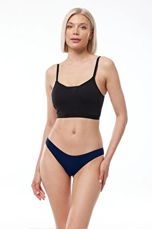 Kadın Beyaz 2 li Paket Modal Düşük Bel Slip Külot 183