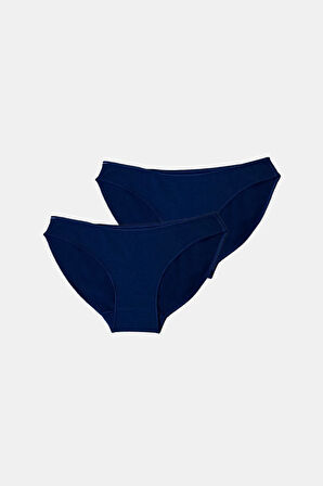 Kadın Beyaz 2 li Paket Modal Düşük Bel Slip Külot 183