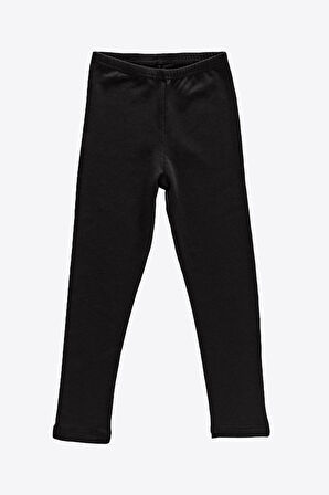 Siyah 2' Li Paket 310 Kız Çocuk Uzun Tayt