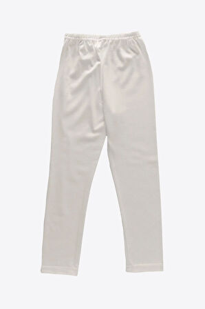 Kız Çocuk Ekru Viloft Termal Tayt 503