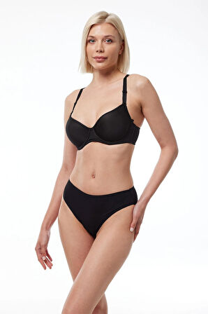 Kadın Ten Rengi Big Size Toparlayıcı Dolgusuz Kaplı Balenli Sütyen 814