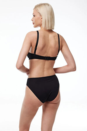 Siyah Kadın Kaplı Lohusa Emzirme Sütyen 822