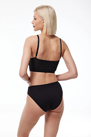 Kadın Siyah Modal Kaplı Büstiyer 823