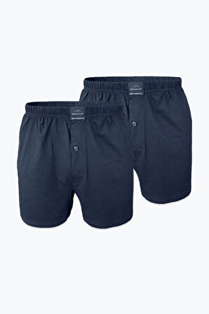 Erkek Gri 2 Li Paket Geniş Kalıp Büyük Beden Boxer %100 Pamuk Battal Boy 90024 4xl/5xl/6xl/7xl