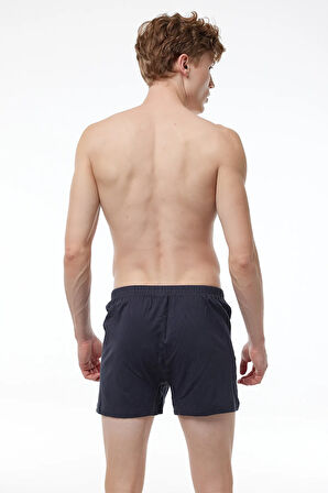 Erkek Gri 2 Li Paket Geniş Kalıp Büyük Beden Boxer %100 Pamuk Battal Boy 90024 4xl/5xl/6xl/7xl
