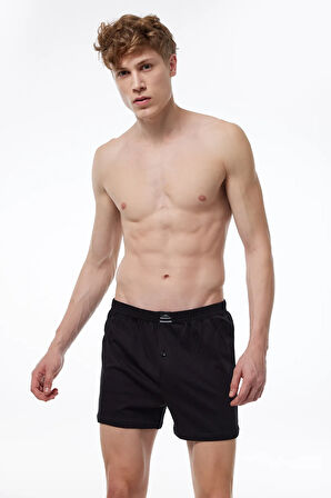 Erkek Gri 2 Li Paket Geniş Kalıp Büyük Beden Boxer %100 Pamuk Battal Boy 90024 4xl/5xl/6xl/7xl