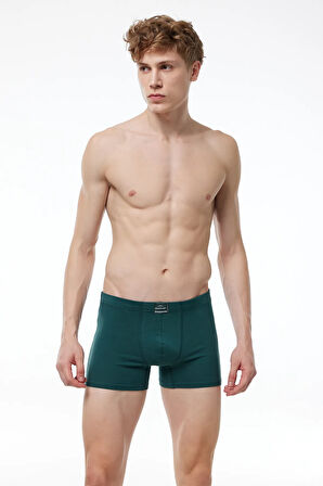 Erkek Desenli Pamuk Elastan Boxer 1M074