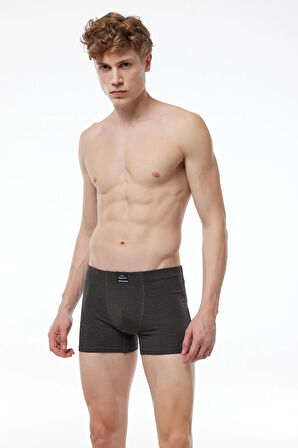 Erkek Desenli Pamuk Elastan Boxer 1M074