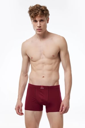 Erkek Desenli Beyaz Lacivert 3 lü Pamuk Elastan Boxer 3M074