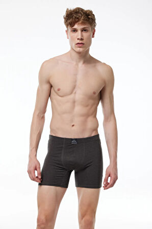 Erkek Desenli Pamuk Elastan Uzun Boxer 073