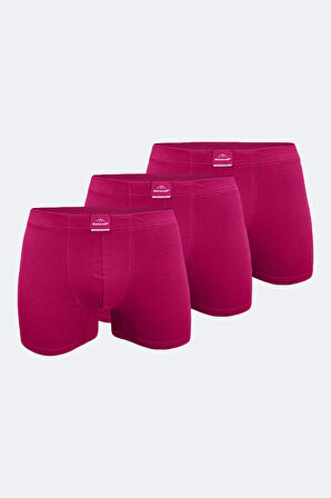 Erkek Desenli Beyaz Lacivert 3 lü Pamuk Elastan Boxer 3M074