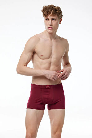 Erkek Desenli Beyaz Lacivert 3 lü Pamuk Elastan Boxer 3M074