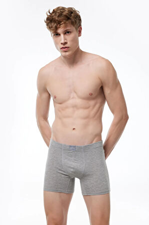 Erkek Desenli 6 lı Pamuk Elastan Uzun Boxer 073