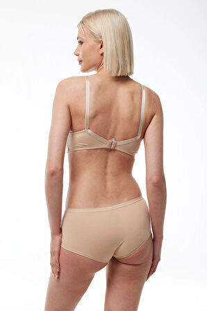 Kadın Siyah 2 Li Paket Kapsız Balensiz Modal Pamuk Penye Toparlayıcı Sütyen 826