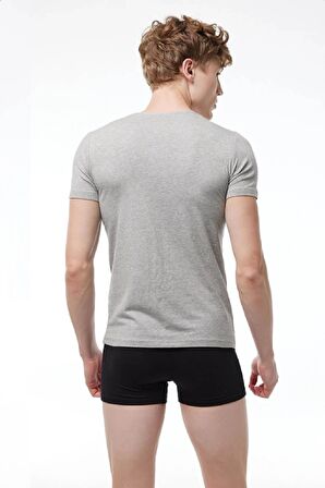 Malabadi 092 - 2'li Ekonomik Paket V Yaka Pamuk ( Cotton ) T-shirt
