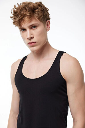 Görünmez Atlet Erkek Ten Rengi Ince Askılı Iz Yapmayan Modal Atlet 013