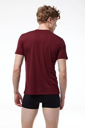 Erkek Beyaz Düğmeli Yaz Serinliği T-shirt 083